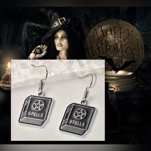 $2 SPELL BOOK EARRINGS. STAINLESS STEEL. NEW. $2 WITH ANY $10 ORDER OR MORE BUND